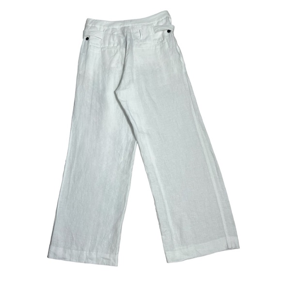 Marissa Webb White Linen Trouser Pants size 6 - Picture 5 of 8